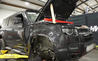 Mat Armstrong's girlfriend buys a 2021 Land Rover Defender expecting light damage and gets a reality check