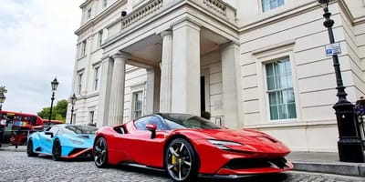 Supercars worth millions of dollars can be rented from your room at high-end London hotel