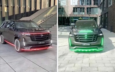 Larte Design covers the Cadillac Escalade in disco lights