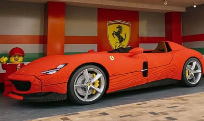 You can now build your own full-size Lego Ferrari