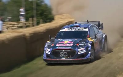 Red Bull puts F1 driver in rally car to see if he can get within 15 seconds of pro rally driver's lap time