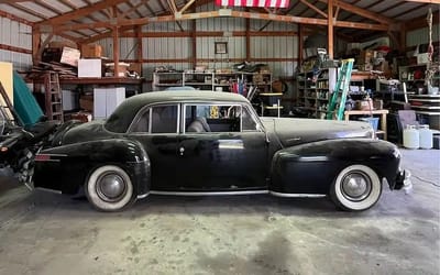 Rare 1946 Lincoln Continental brought out of storage with the last thing you’d expect under the hood