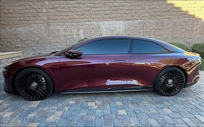 Shaquille O’Neal bought a Lucid Air and heavily modified it just so he could fit in it