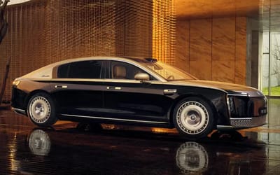This new Chinese luxury sedan has a 40 inch cinema screen and looks just like a Maybach