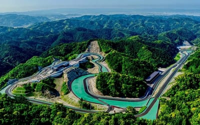 Private race track in Japan is stunning engineering as well as beauty