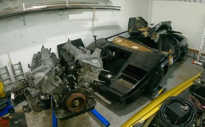 Man builds a DIY Lamborghini Countach using a Toyota V12