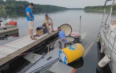 Man built a homemade submarine and then dived it for the first time publicly in amazing achievement