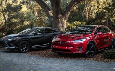 Man reveals how much cheaper owning an electric car is compared to a gas car, breaking down costs of his Tesla Model Y versus Lexus RX 350 at 100,000 miles