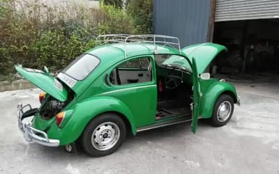 Man shares video showing painstaking process of restoring his rotting 1972 VW Beetle