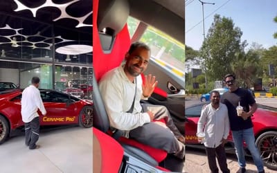 Man who stared longingly at supercars finally gets his dream ride in a Lamborghini