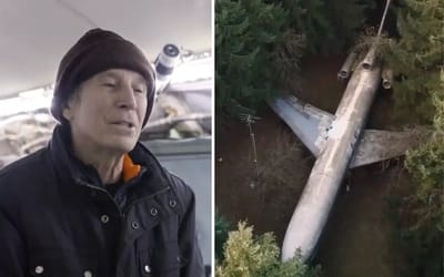 Man who turned Boeing 727-200 into his home gives a tour of his creation