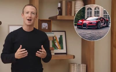 Mark Zuckerberg could buy a Bugatti Chiron everyday for many years before running out of money