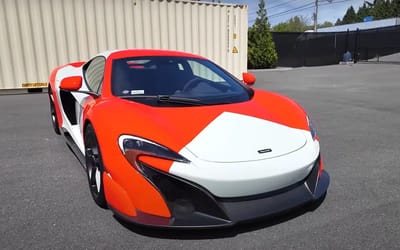 It cost owner $56k to paint their McLaren 675LT in a cigarette brand's colors