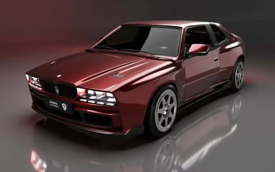 This modern supercar is inspired by the Maserati Biturbo-Shamal ‘muscle car’