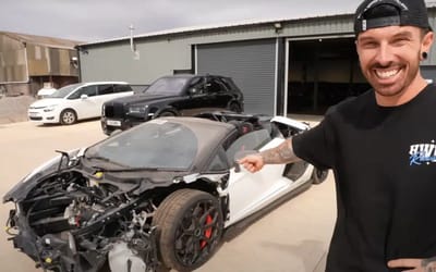 Mat Armstrong takes massive gamble on super-rare wrecked Lamborghini SVJ Roadster, only 800 exist worldwide