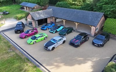YouTuber builds dream supercar driveway, including 'best car' Lamborghini have made