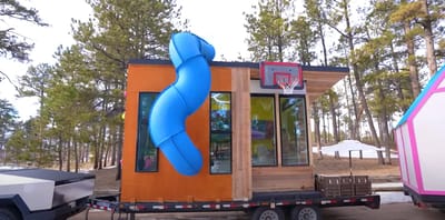 This tiny house built in 7 days costs just $25,000 and runs on a Tesla Cybertruck