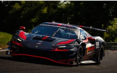 Max Verstappen spotted testing a Ferrari GT3 at Nürburgring under an alias