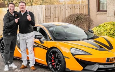 UK man won a $130,000 supercar after spending the equivalent of 24 cent on a ticket in a competition