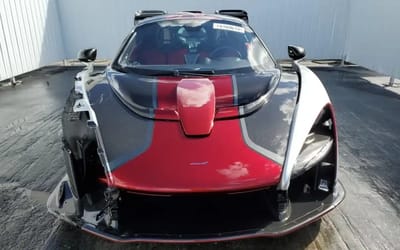 This McLaren Senna that’s missing a chunk of its face still costs more than a brand-new McLaren 750S