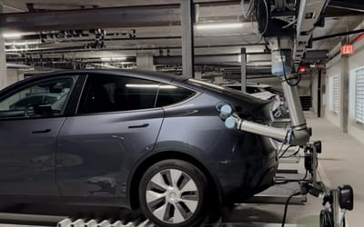 California garage parks and charges your EV automatically with no human assistance at all