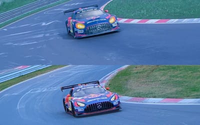 Man took a photo of Red Bull Mercedes AMG GT3 in real life and in Gran Turismo 7 and people are struggling to tell the difference