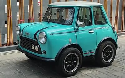 The Mini Mini Cooper is the tiniest most compact car in the world but you can still drive it