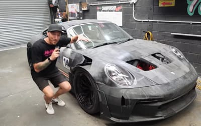 Man building a 3D-printed Porsche GT3 adds another cool upgrade to it