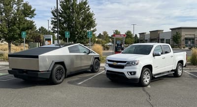 The gap between the monthly cost of charging a Tesla Cybertruck vs filling a Chevy Colorado in the US is mind-blowing