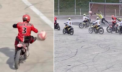 Motorbike soccer is a thing, and it’s not for the faint of heart