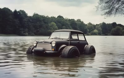 Mystery of world’s first swimming Mini Cooper that disappeared under mysterious circumstances