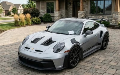 Man driving sports car gets a note from his neighbor about the noise at 5am and his response to the awkward situation left her stunned