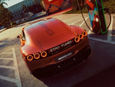 New AMG hypercar shows off Ferrari-like taillights and pixel led screen