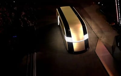 New Tesla Robovan that can transport 20 people unveiled at Tesla We, Robot event