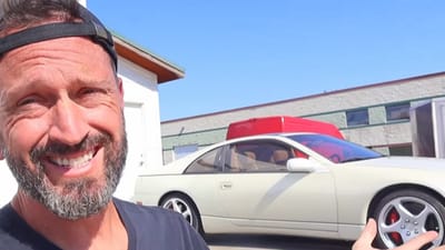 US man turning a 1992 Nissan 300ZX into an electric supercar with twin Tesla motors performs range testing to see how many real-world miles it can drive