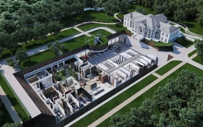 This military-grade bunker is an underground mansion with a 10-car garage