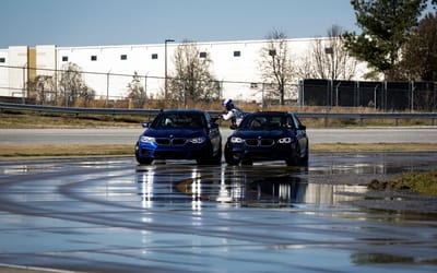 BMW drifting for eight continuous hours in South Carolina refueled mid-drift like a fighter jet