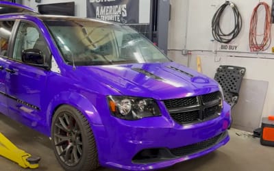 Guy built a Hellcat muscle minivan because Dodge haven’t and it goes like stink