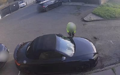 A man returned from holiday to find a disabled bay painted around his car and four parking fines on it