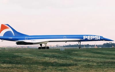 The blue paint on the Pepsi Concorde cost $1M and caused a unique issue for the supersonic aircraft