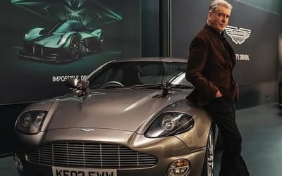 Pierce Brosnan reunited with iconic Aston Martin Vanquish from ‘Die Another Day’