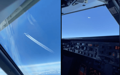 Pilot shows off incredible skill as he shares footage of how close planes fly together