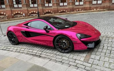 Famously mysterious pink McLaren that’s been outside London hotel for years is still there