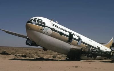 The ghosts of the Mojave are forgotten Boeing 377 Stratocruisers that went from luxury airlines to rusting hulks