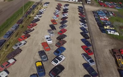 Car lot in Canada is 8.5 acre dream for anyone who loves classic Pontiac Firebirds and Chevy Camaros