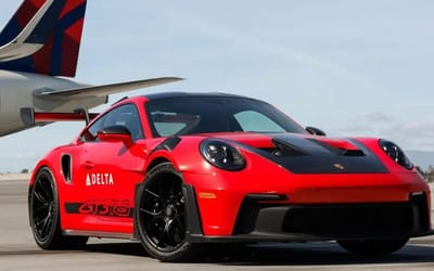 Delta used a Porsche 911 GT3 RS to shuttle travelers with tight layovers at LAX