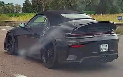 Spy photos hint at upcoming Porsche 911 GT3 Cabriolet