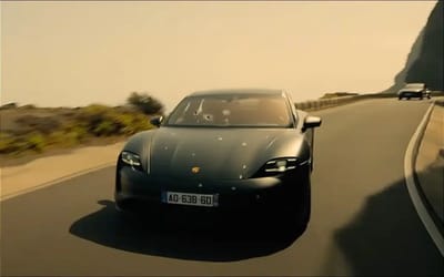 Porsche Taycan sets unusual record on set of new action movie Den of Thieves