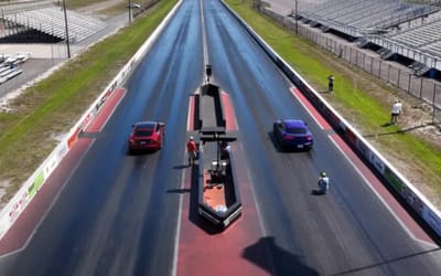Drag race between quickest Porsche ever and Tesla Model S Plaid in Florida and a 'king' is crowned