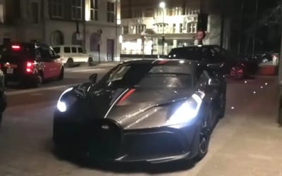 Qatar billionaire had a truck filled with hypercars worth $10 million brought to him in London